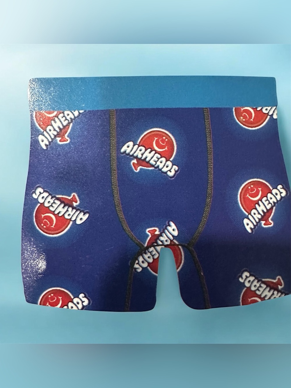 Airheads Men's Blue Logo Print Boxer Briefs